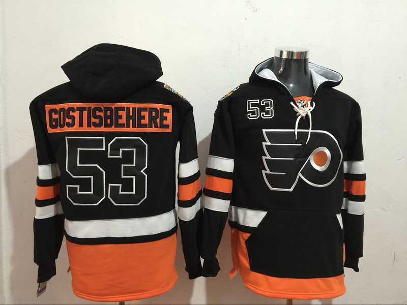 Philadelphia Flyers #53 Shayne Gostisbehere Black All Stitched Hoodies Sweatshirt,We sell and wholesale Philadelphia Flyers #53 Shayne Gostisbehere Black All Stitched Hoodies Sweatshirt on line form chian!